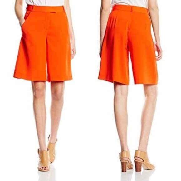 French Connection Orange Freya Culottes Flat Front - Picture 3 of 3